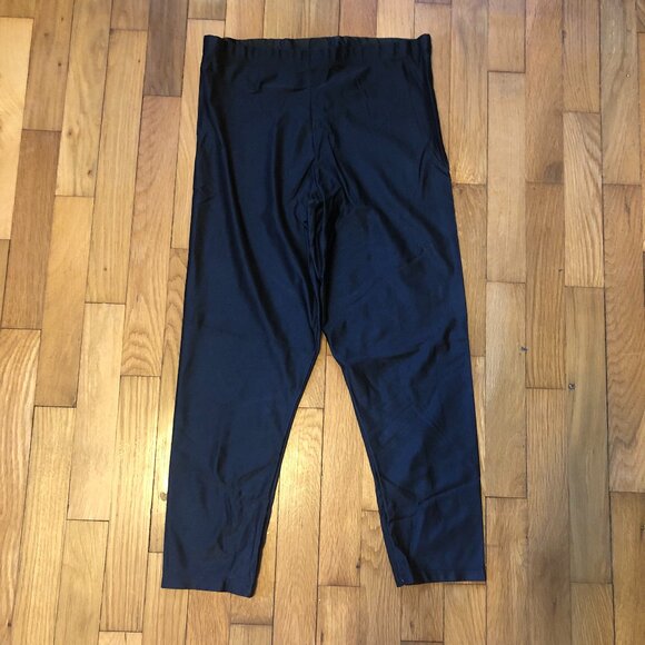 Danskin Black Spandex Lycra Tights Pants Size XL - Picture 1 of 4